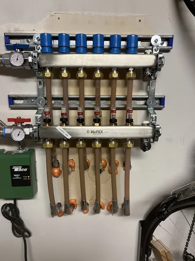 Plumber performing Gas Line Installation at a residential property in Westport